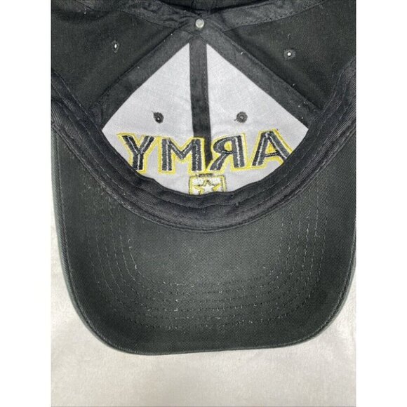 Eagle Crest Hat U.S. Army Cap Adult Black/Yellow Adjustable Hook & Loop - Picture 9 of 10